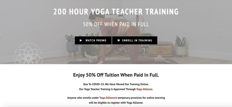 My Vinyasa Practice Review Online Yoga TTC  Breakdown